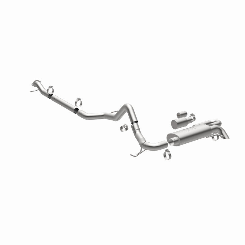 MagnaFlow 2021 Ford Bronco Overland Series Cat-Back Exhaust w/ Single Straight Driver Exit- No Tip Magnaflow Catback  AXOPROS