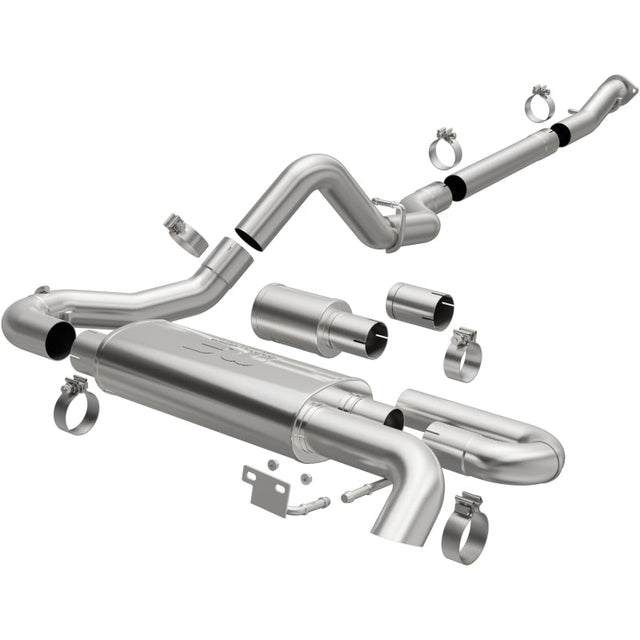 MagnaFlow 2021 Ford Bronco Overland Series Cat-Back Exhaust w/ Single Straight Driver Exit- No Tip Magnaflow Catback  AXOPROS