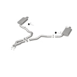 MagnaFlow 75-79 Chevy Corvette V8 5.7L Dual Split Rear Exit Stainless Cat-Back Perf Exhaust Magnaflow Catback  AXOPROS
