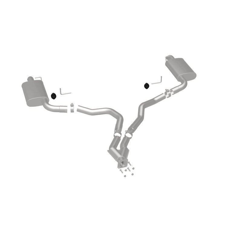 MagnaFlow 75-79 Chevy Corvette V8 5.7L Dual Split Rear Exit Stainless Cat-Back Perf Exhaust Magnaflow Catback  AXOPROS