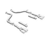 MagnaFlow Axle-Back, SS, 2.5in, Quad Split Rear 3.5in Tip 2015 Dodge Challenger 3.6L V6 Magnaflow Axle Back  AXOPROS