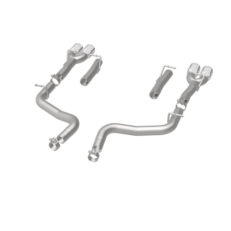 MagnaFlow Axle-Back, SS, 2.5in, Quad Split Rear 3.5in Tip 2015 Dodge Challenger 3.6L V6 Magnaflow Axle Back  AXOPROS
