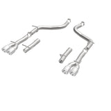 MagnaFlow Axle-Back, SS, 2.5in, Quad Split Rear 3.5in Tip 2015 Dodge Challenger 3.6L V6 Magnaflow Axle Back  AXOPROS