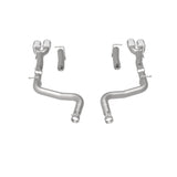 MagnaFlow Axle-Back, SS, 2.5in, Quad Split Rear 3.5in Tip 2015 Dodge Challenger 3.6L V6 Magnaflow Axle Back  AXOPROS