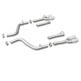 MagnaFlow Axle-Back, SS, 2.5in, Quad Split Rear 3.5in Tip 2015 Dodge Challenger 3.6L V6 Magnaflow Axle Back  AXOPROS