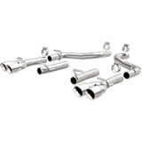 MagnaFlow Axle-Back, SS, 2.5in, Quad Split Rear 3.5in Tip 2015 Dodge Challenger 3.6L V6 Magnaflow Axle Back  AXOPROS
