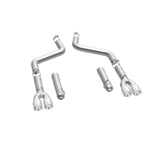 MagnaFlow Axle-Back, SS, 3in, Quad Split Rear 3.5 Tips 2015 Dodge Challenger incl SRT Hellcat Magnaflow Catback  AXOPROS