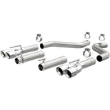 MagnaFlow Axle-Back, SS, 3in, Quad Split Rear 3.5 Tips 2015 Dodge Challenger incl SRT Hellcat Magnaflow Catback  AXOPROS