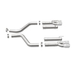 MagnaFlow Axle-Back, SS, 3in, Quad Split Rear 3.5 Tips 2015 Dodge Challenger incl SRT Hellcat Magnaflow Catback  AXOPROS