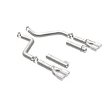 MagnaFlow Axle-Back, SS, 3in, Quad Split Rear 3.5 Tips 2015 Dodge Challenger incl SRT Hellcat Magnaflow Catback  AXOPROS