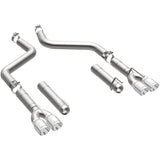 MagnaFlow Axle-Back, SS, 3in, Quad Split Rear 3.5 Tips 2015 Dodge Challenger incl SRT Hellcat Magnaflow Catback  AXOPROS