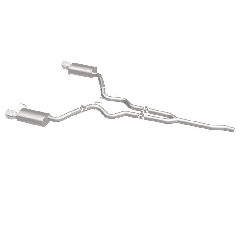 MagnaFlow Cat Back, SS, 2.5in, Street, Dual Split Polished 4.5in Tips 2015 Ford Mustang Ecoboost Magnaflow Catback  AXOPROS