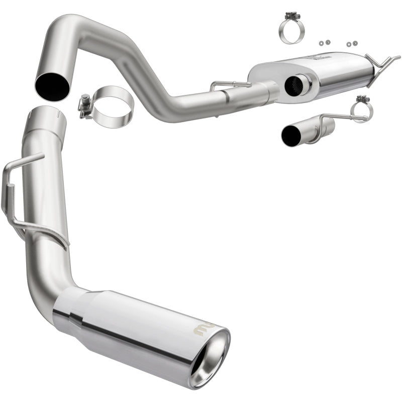 MagnaFlow CatBack 18-19 Ford Expedition V6 3.5L Gas 3in Polished Stainless Exhaust Magnaflow Catback  AXOPROS