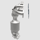 MagnaFlow Conv DF 07-10 Nissan Altima 2.5L Manifold (49 State) Magnaflow Catalytic Converter Direct Fit  AXOPROS