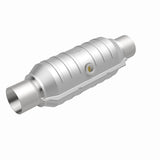 MagnaFlow Conv Univ 2.25in Inlet/Outlet Center/Center Round 11in Body L x 5.125in W x 15in Overall L Magnaflow Catalytic Converter Universal  AXOPROS