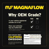 MagnaFlow Conv Univ 2.25in Inlet/Outlet Center/Center Round Magnaflow Catalytic Converter Universal  AXOPROS