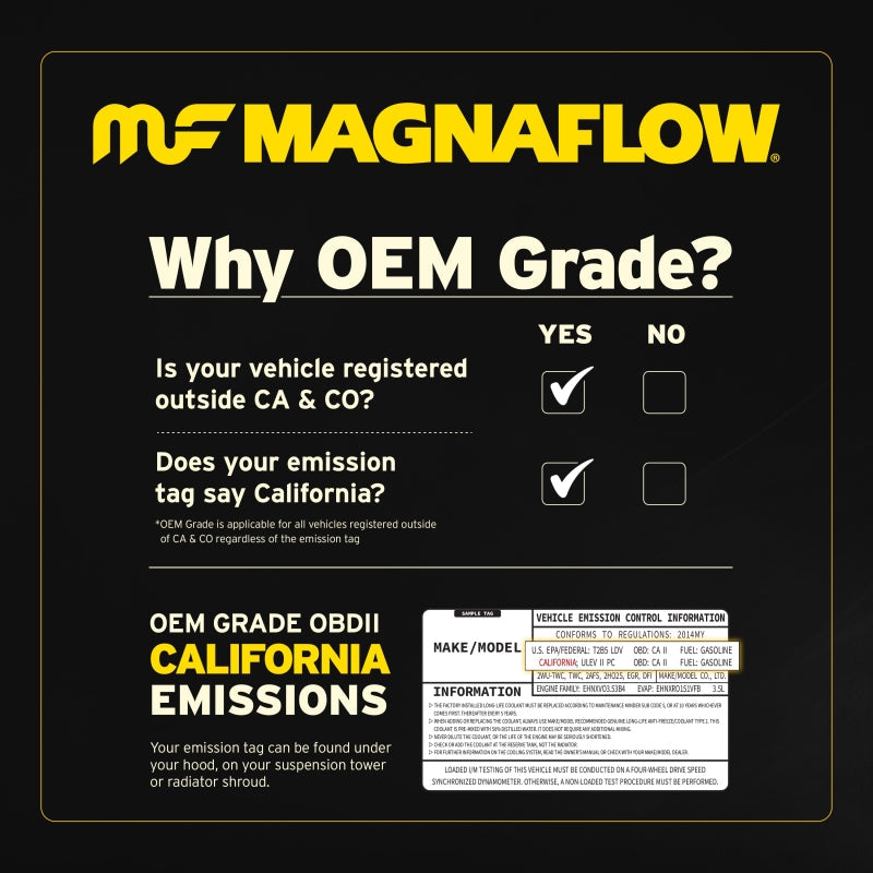 MagnaFlow Conv Univ 4 C/C 3.5 Perf Spun Magnaflow Catalytic Converter Universal  AXOPROS