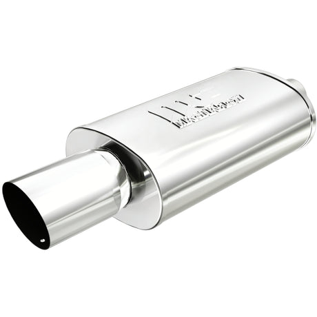 MagnaFlow Muffler W/Tip Mag SS 14X5X8 2.25/4. Magnaflow Muffler  AXOPROS