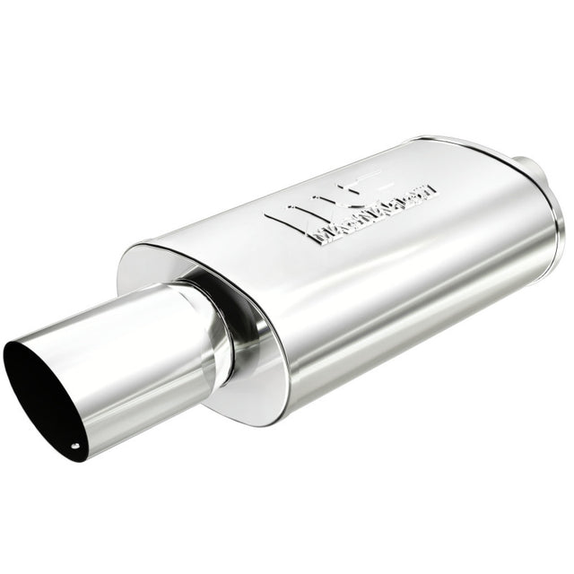MagnaFlow Muffler W/Tip Mag SS 14X5X8 2.25/4. Magnaflow Muffler  AXOPROS