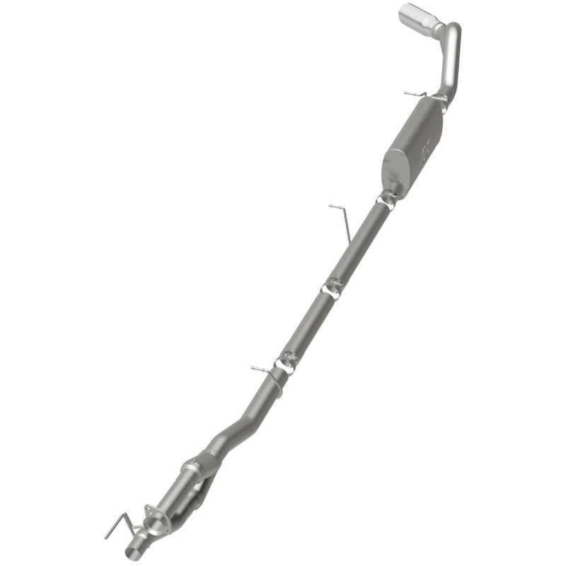 MagnaFlow Sys C/B 11-15 Ford Super Duty F250 6.2L EC CC, SS 3.5in Single Rear Pass Side Ext 5in Tip Magnaflow Catback  AXOPROS