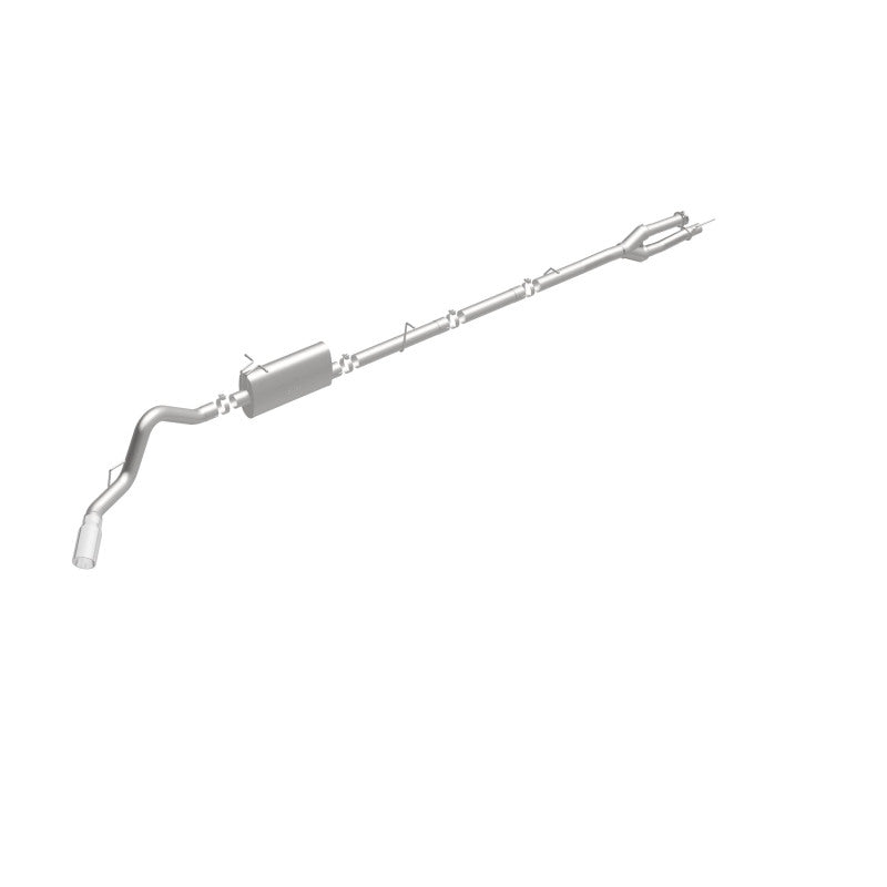 MagnaFlow Sys C/B 11-15 Ford Super Duty F250 6.2L EC CC, SS 3.5in Single Rear Pass Side Ext 5in Tip Magnaflow Catback  AXOPROS
