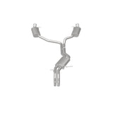 MagnaFlow Sys C/B 12-15 Audi A6 / A7 3.0L V6 SS 2.5in Dual Split Rear Ext 4in Tips Magnaflow Catback  AXOPROS