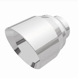 MagnaFlow Tip Stainless Double Wall Round Single Outlet Polished 4.5in DIA 2.5in Inlet 5.75in Length Magnaflow Tips  AXOPROS