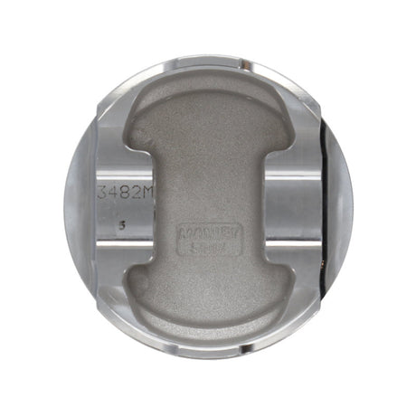 Manley 93-98 Toyota Supra Turbo (2JZGTE) 86.5mm +.5mm Oversized Bore 8.5:1 Dish Piston Set with Ring Manley Performance Piston Sets - Forged - 6cyl  AXOPROS