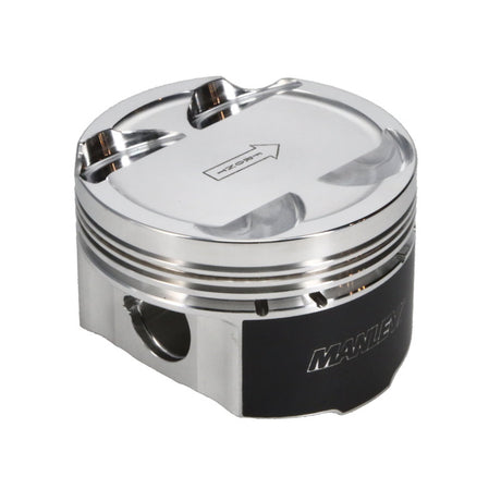 Manley 93-98 Toyota Supra Turbo (2JZGTE) 86.5mm +.5mm Oversized Bore 8.5:1 Dish Piston Set with Ring Manley Performance Piston Sets - Forged - 6cyl  AXOPROS