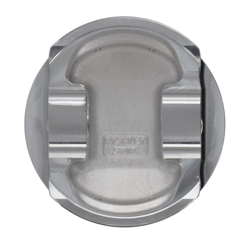 Manley Ford 2.3L EcoBoost 87.5mm STD Size Bore 9.5:1 Dish Piston Set Manley Performance Piston Sets - Forged - 4cyl  AXOPROS