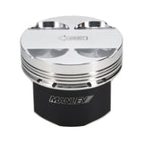 Manley Hyundai Genesis Coupe 2.0L Turbo 86.0mm +.5mm Oversized Bore 9.3:1 Dish Piston Set with Rings Manley Performance Piston Sets - Forged - 4cyl  AXOPROS
