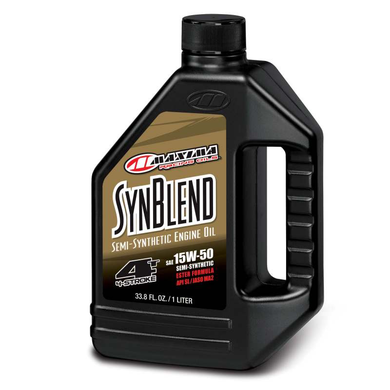 Maxima Syn Blend Ester 4T Semi-Synthetic 15W50 Engine Oil - 1L Maxima Motor Oils  AXOPROS