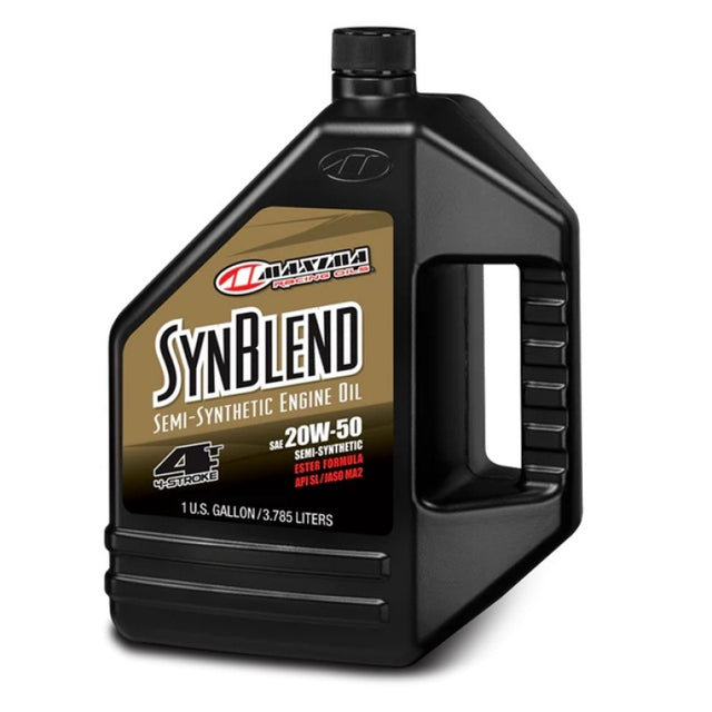 Maxima Syn Blend Ester 4T Semi-Synthetic 20W50 Engine Oil - 128oz Maxima Motor Oils  AXOPROS