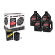 Maxima V-Twin Quick Change Kit Synthetic w/Black Filter Twin Cam Maxima Oil Maintenance Kits  AXOPROS