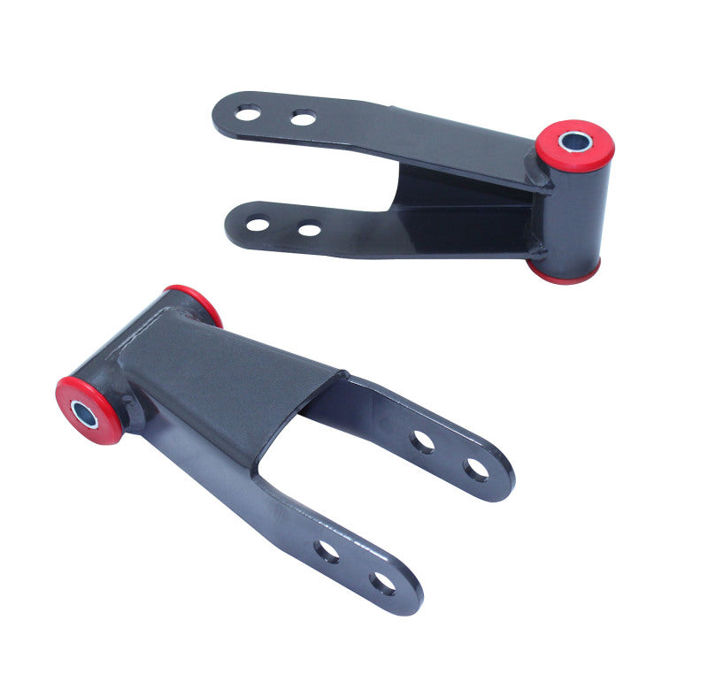 MaxTrac 02-08 Dodge RAM 1500 2WD/4WD 2in Rear Lift Shackles Maxtrac Shackle Kits  AXOPROS