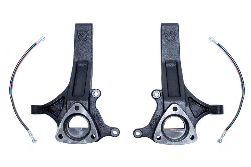 MaxTrac 02-18 Dodge RAM 1500 2WD 4.5in Front Lift Spindles w/Extended DOT Compliant Brake Lines Maxtrac Steering Knuckles & Spindles  AXOPROS