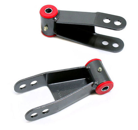 MaxTrac 04-17 Nissan Titan 2WD/4WD 2in Rear Lowering Shackles Maxtrac Shackle Kits  AXOPROS