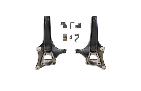 MaxTrac 19-20 GM C1500 2WD 3.5in Front Lift Spindles w/Extended DOT Compliant Brake Lines Maxtrac Steering Knuckles & Spindles  AXOPROS