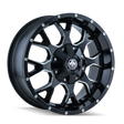 Mayhem 8015 Warrior 20x9 / 6x135 BP / 18mm Offset / 106mm Hub Black w/ Milled Spokes Wheel Mayhem Wheels - Cast  AXOPROS