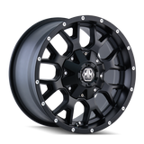 Mayhem 8015 Warrior 20x9 / 8x180 BP / 18mm Offset / 124.1mm Hub Matte Black Wheel Mayhem Wheels - Cast  AXOPROS