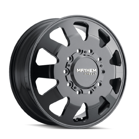 Mayhem 8181 Challenger Dually 22x8.25 / 10x225 BP / 169mm Offset / 170.1mm Hub Full Black Wheel Mayhem Wheels - Forged  AXOPROS