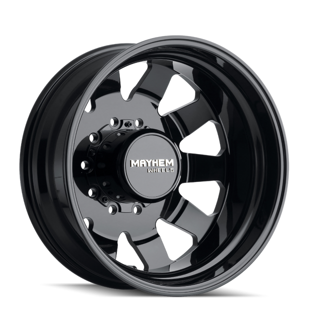 Mayhem 8181 Challenger Dually 22x8.25 / 10x225 BP / 169mm Offset / 170.1mm Hub Full Black Wheel Mayhem Wheels - Forged  AXOPROS