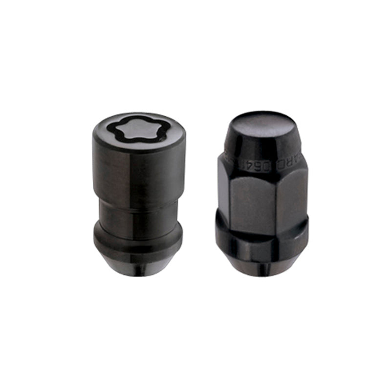 McGard 5 Lug Hex Install Kit w/Locks (Cone Seat Nut / Bulge) M12X1.5 / 3/4 Hex / 1.45in. L - Black McGard Lug Nuts  AXOPROS
