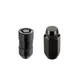 McGard 5 Lug Hex Install Kit w/Locks (Cone Seat Nut) M14X1.5 / 22mm Hex / 1.635in. Length - Black McGard Lug Nuts  AXOPROS