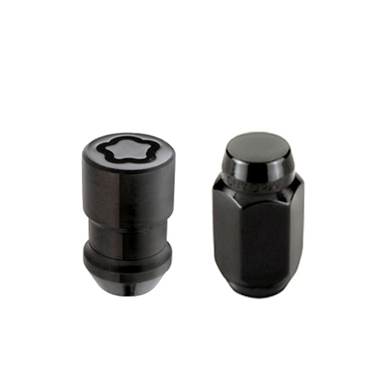 McGard 6 Lug Hex Install Kit w/Locks (Cone Seat Nut) M12X1.5 / 13/16 Hex / 1.5in. Length - Black McGard Lug Nuts  AXOPROS