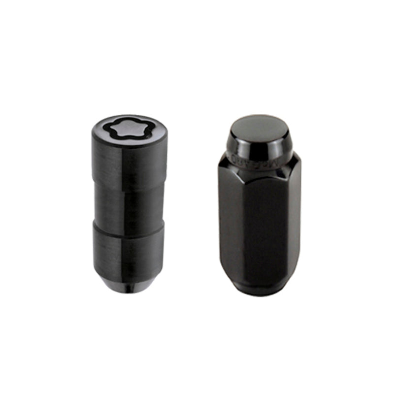 McGard 6 Lug Hex Install Kit w/Locks (Cone Seat Nut) M14X1.5 / 22mm Hex / 1.945in. Length - Black McGard Lug Nuts  AXOPROS