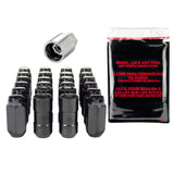 McGard 6 Lug Hex Install Kit w/Locks (Cone Seat Nut) M14X1.5 / 22mm Hex / 1.945in. Length - Black McGard Lug Nuts  AXOPROS