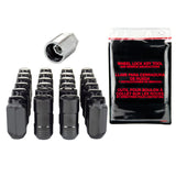 McGard 6 Lug Hex Install Kit w/Locks (Cone Seat Nut) M14X1.5 / 22mm Hex / 1.945in. Length - Black McGard Lug Nuts  AXOPROS