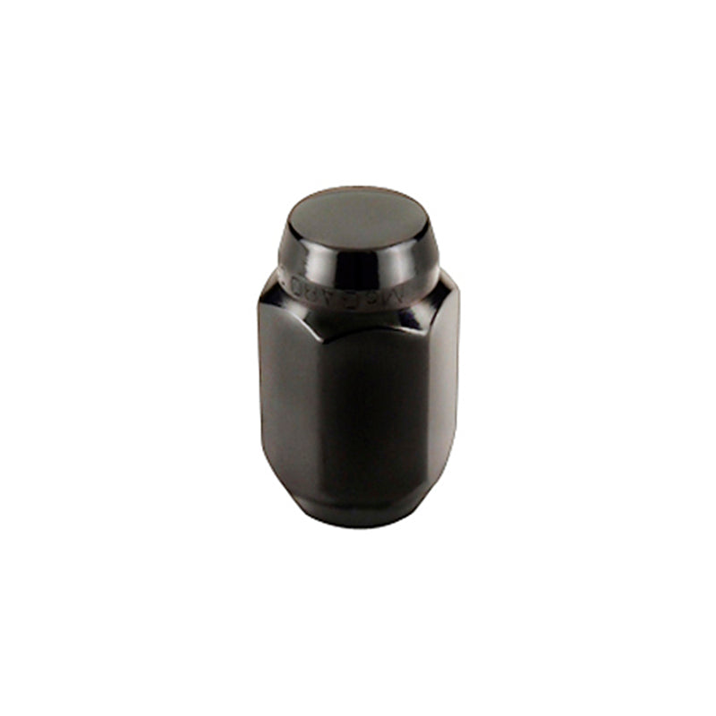 McGard Hex Lug Nut (Cone Seat) 1/2-20 / 13/16 Hex / 1.5in. Length (4-Pack) - Black McGard Lug Nuts  AXOPROS