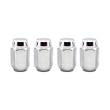 McGard Hex Lug Nut (Cone Seat) 1/2-20 / 13/16 Hex / 1.5in. Length (4-Pack) - Chrome McGard Lug Nuts  AXOPROS